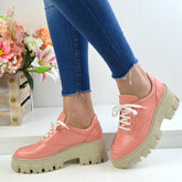 Pantofi Casual Dama din Piele Naturala,Sabrina,roz